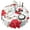 flowers-254, variant on Round Tablecloth Flowers Spring Summer 60 x 60 Inch Round flower Table Cover for Party Dinner