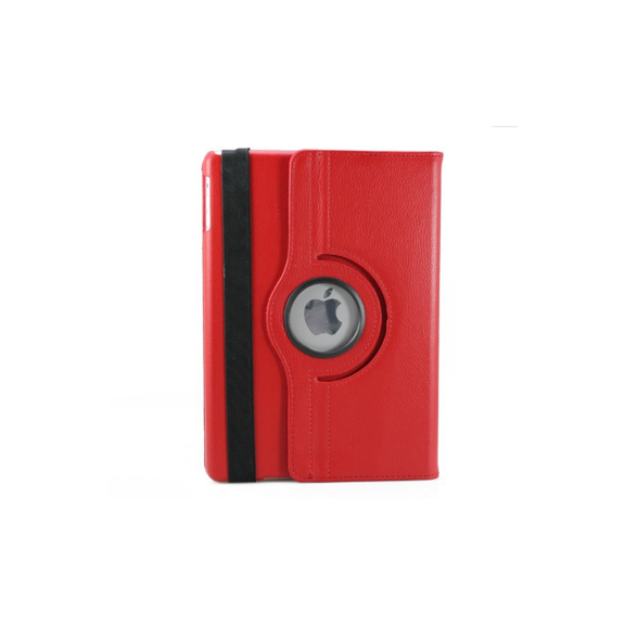 360 Degree Rotating PU Leather iPad 4 Case with Screen Protector Cover Multi-angle Stand Folio Cover with Smart Wake Up Sleep for Apple iPad 2/iPad 3/iPad 4(Red)