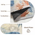 thumbnail image 6 of Sea Turtle Coastal Round Area Rug 5Ft Washable Circle Rugs for Living Room Bedroom, Blue Red Summer Beach Coral Nautical Vintage Non-Slip Carpet Floor Mats Indoor Outdoor Carpet Runner Home Decor, 6 of 8
