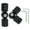 thumbnail image 1 of Conector de Varilla de Cortina de Esquina Uxcell, 2 Pcs Conector de Varilla de Cortina Ajustable para Varilla de 1", Negro, 1 of 7