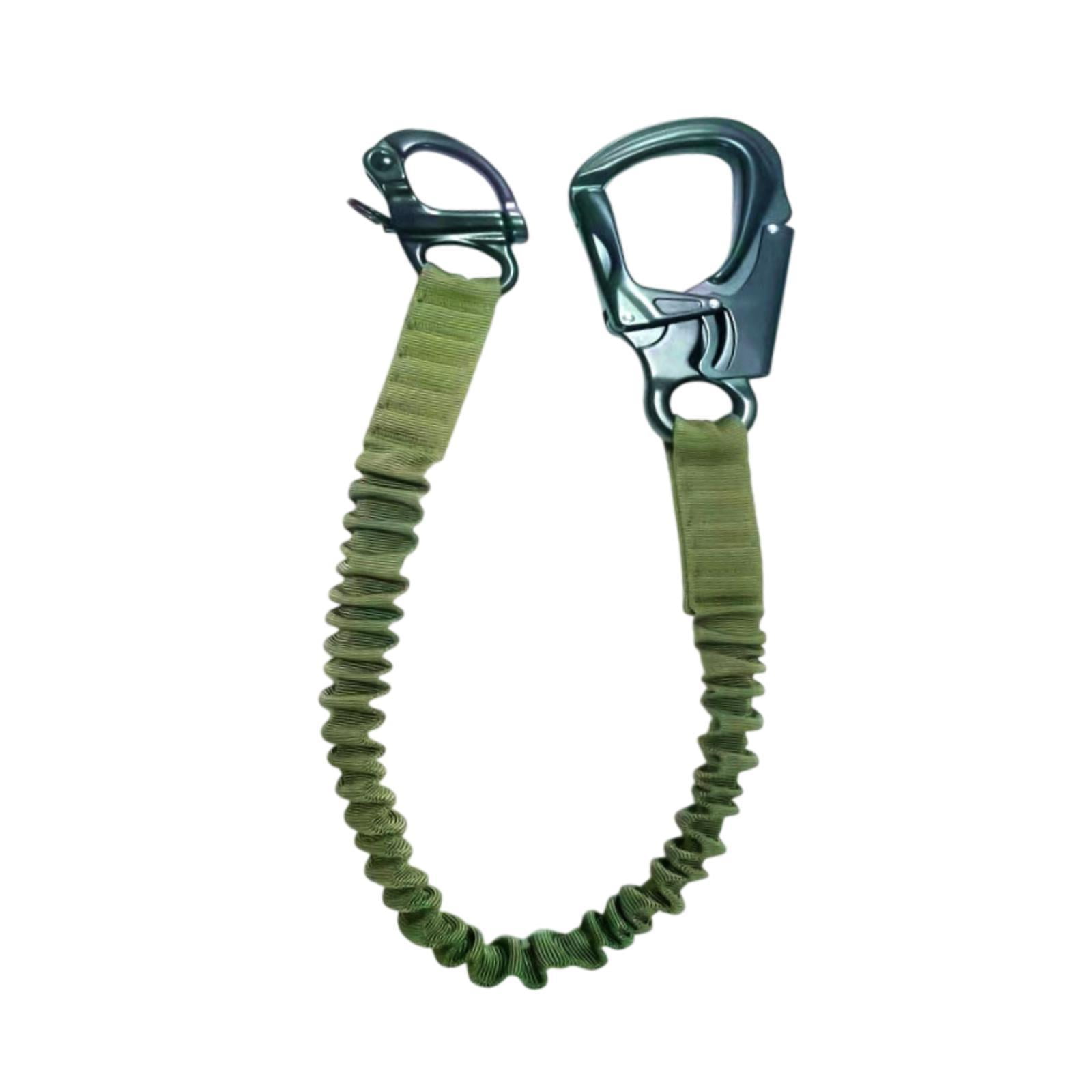 MAGIDEAL Lanyard Fall Protection Climbing Lanyard for Scaffolding Construction Green
