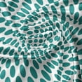 thumbnail image 5 of Ambesonne Teal Valance Pack of 2, Design Vibrant, 54"X18", Teal White, 5 of 5