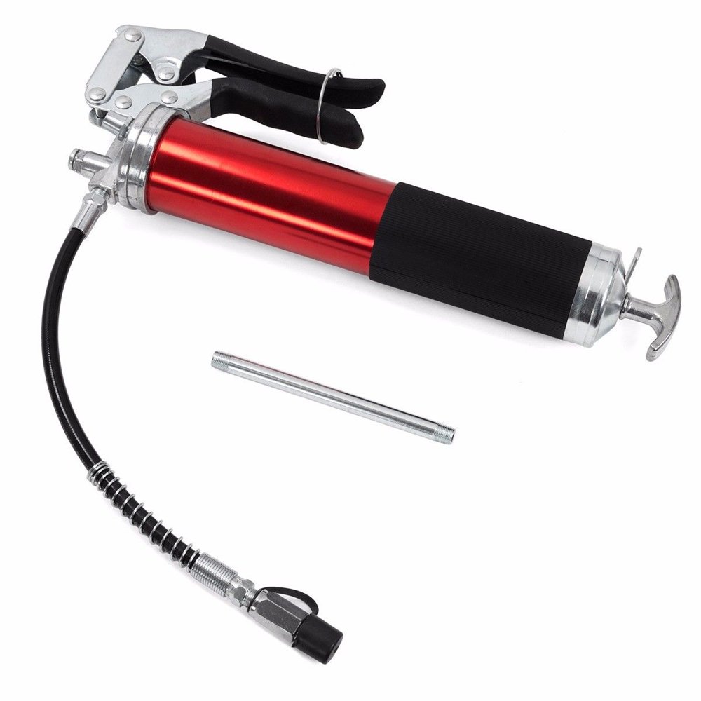Stark Heavy Duty Pistol Grip Grease Gun Lever Handle 4,500 PSI Anodized