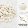 thumbnail image 4 of Uxcell 100pcs 16mm cuentas de madera de color, cuentas redondas de madera sueltas con agujero grande de 4.3mm para hacer joyas, collares, pulseras, manualidades DIY, decoraciones hechas a mano, 4 of 7