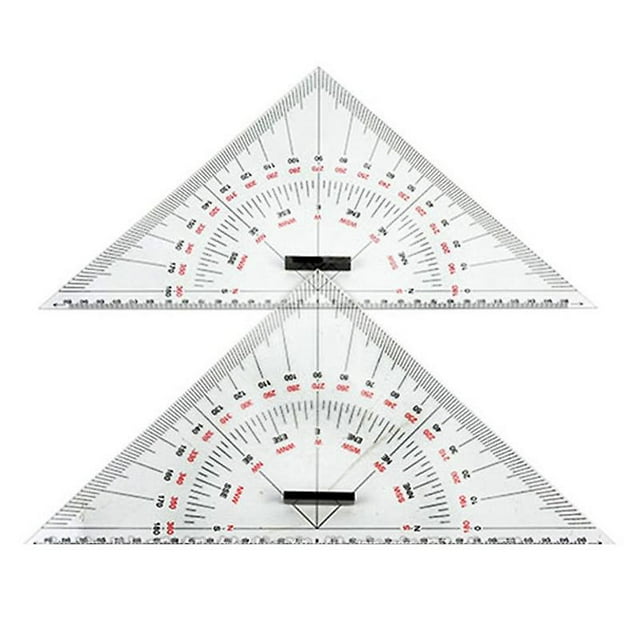 Regla triangular de dibujo gráfico para dibujar regla triangular de escala de 300 mm para enseñar a medir distancias