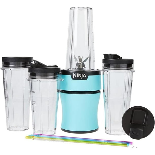 Licuadora personal COMBO 3 VASOS NINJA BN302Q Reacondicionado VERDE TURQUESA Walmart en linea