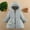 06Light Blue, variant on Hicidod Girls Winter Coats Water Resistant Thicken Long Fashion Solid Color Puffer Jacket Hooded Waist Windproof Outerwear