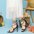 thumbnail image 6 of Unique Bargains Women's Stiletto High Heel Lace Up Sandals, 6 of 6