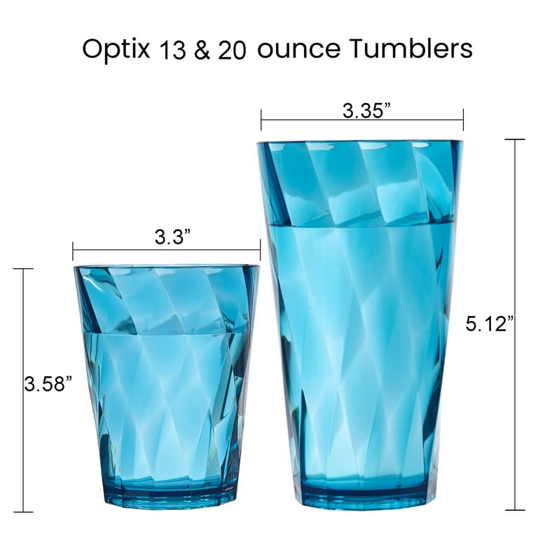 16 oz. Clear Rainbow Tumbler, Acrylic Drinking Glass, Shatter-Resistant Plastic, Kitchenware, Drinkware (6-Pack) 16 oz. Clear Rainbow Tumbler, Acrylic Drinking Glass, Shatter-Resistant Plastic, Kitchenware, Drinkware (6-Pack)