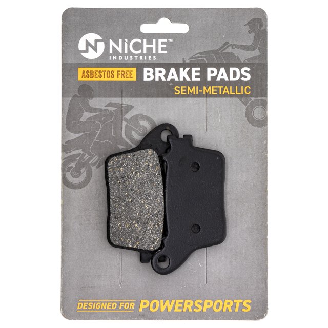 Niche Rear Brake Pad Set for Suzuki GSXR750 Semi-Metallic Motorcycle 519-KPA2303D