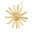 thumbnail image 4 of ScandinavianShoppe Straw Ornament Assortment - 36 pc Natural H1-9A, 4 of 4