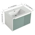 thumbnail image 2 of Historyli Go5H Modern Wall Mounted Bathroom Vanities With Sink Combo, Floating Bathroom Vanity Cabinet With Soft Close Door, Small Apartment Bathroom Furniture, 2 of 9