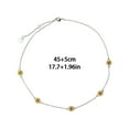 thumbnail image 3 of GHSOHS Necklaces for Women Cross Necklace Gold Choker Jewelry Collar Necklaces Bohemian Beach Style Sunflower Necklace for Women Pendant Necklaces Birthday for Mom Women Wife Choker Necklace, 3 of 6