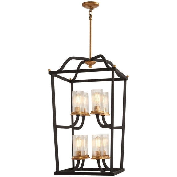 8 Light 2-Tier Pendant in Transitional Style 32 inches Tall By 18.25 inches Wide Bailey Street Home 57-Bel-2769189