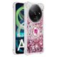 thumbnail image 2 of Funda para Xiaomi Redmi A3 con Brillo Líquido Flotante, Purpurina, Parachoques y Anillo Giratorio Soporte, 2 of 5