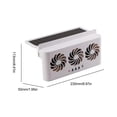 thumbnail image 6 of Solar-Powered ABS Car Radiator Cooling & Ventilation Fan for All Cars with 180° Wide-Angle Suction, 6 of 7