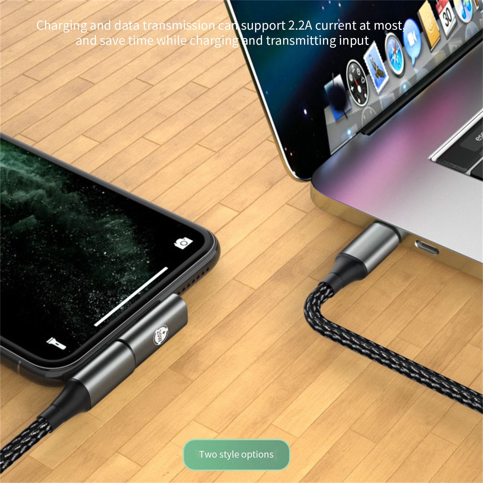 Kyusrd Type-C USB To Lightningers Adapter Lightningers Male To Type-C USB Female Adapter For IOS Device Charging And Data Transmission Connector Port
