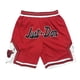 thumbnail image 1 of Bulls Retro Embroidered Drawstring Cropped Basketball Shorts Training Shorts, 1 of 3