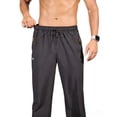thumbnail image 4 of Youclos Mens 4-Way Stretch Sweatpants Joggers: Breathable, dual contrast zipper pulls and zipper pocketsAthletic Pants for Gym Casual Daily, 4 of 6