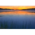 thumbnail image 2 of Jaynes Gallery 14x11 White Modern Wood Framed Museum Art Print Titled - Canada-Quebec-Chibougamau Fog over Lac Sauvage at dawn, 2 of 4