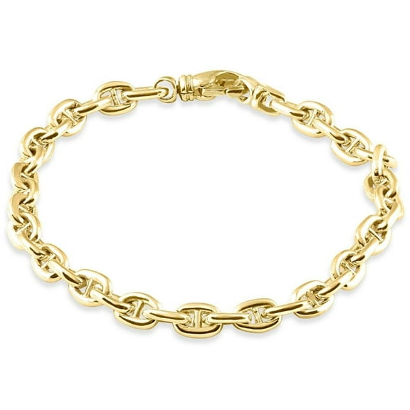 Pompeii Men's Marine 14k Gold (26gram) or Platinum (48gram) 6.5mm Link Bracelet 8.5" (,)