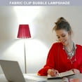 thumbnail image 2 of 2pcs Translucent Gauze Lamp Shade, Clip- Bulb Light Cover 3. 5x5. 5x5. 1, Cloth Hand Crafted, for Table Lamp and Floor Light, 2 of 8