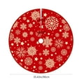 thumbnail image 4 of Cheapark 90cm Christmas Tree Skirt - Festive Tree Bottom Cover, Soft Fabric Decor Enhancing Xmas Tree Display & Holiday Ambiance, 4 of 6