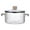 Clear, variant on Homesteed Glass Cooking Pot Glass Saucepan Borosilicate Glass Pot Stovetop Glass Cookware Heat Resistant Round with Lid Double Handles 1.5L for Soup Sauce Pasta Stovetop