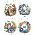 thumbnail image 3 of Corona Pared Con Y Forma Especial (gato Flor) Naranja, 3 of 6
