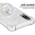 thumbnail image 4 of Samsung Galaxy A02/Galaxy M02 Case with Creativity Clear Quicksand Glitter Flowing Liquid Floating Soft TPU Case w/Stand Bling Diamond Sparkle Phone Cover for Samsung Galaxy A02  Colorful, 4 of 14