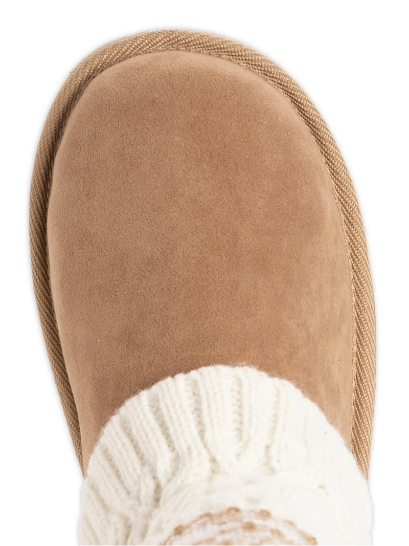 MUK LUKS Women's Janie Knit Cuff Mid-Calf Boot - Walmart.com