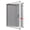 Grey, variant on SWANCROWN Enclosed Fabric Bulletin Board with Lock 20"x 16", Grey, Aluminum Frame
