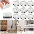 thumbnail image 1 of HELIAHOO 9 Pack Furniture Risers 1 Inch, Adjustable Bed Risers Heavy Duty for Table Desk Couch Chair Sofa Cabinet Bed Legs Dorm, Square Stackable Bed Raisers Blocks Lift Height 1", 2" AZ83-15067, 1 of 6