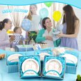 thumbnail image 2 of 24 Pack Baby Shower Favors Soaps Handmade Blue Pitter Patte Boxed Baby-feet Scented Soap Favors, 2 of 6