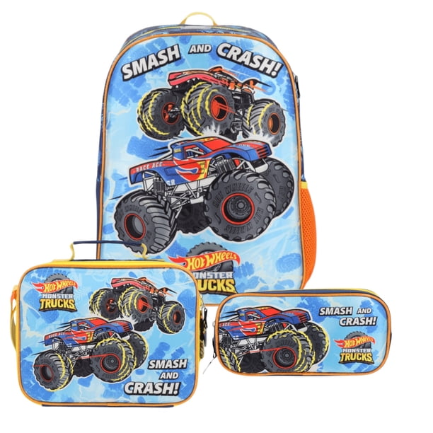 Set Escolar Mochila, Lonchera y Lapicera Hot Wheels Yadatex HMT004-SE006A