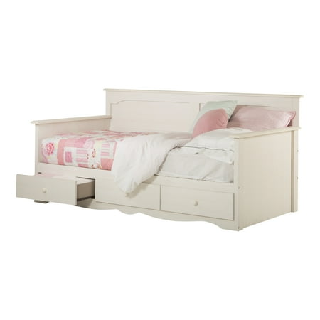 South Shore Summer Breeze Wood Twin Storage Drawer Bed Frame