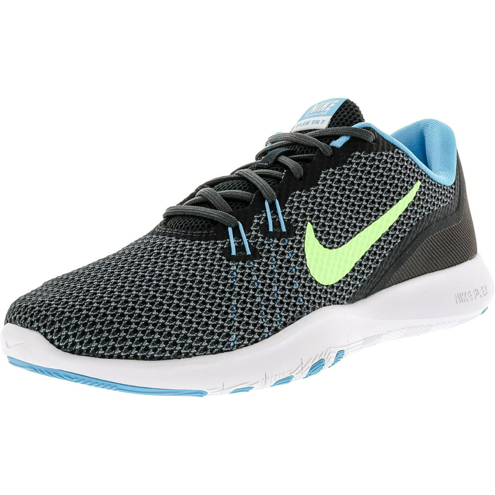 Nike - Nike Women's Flex Trainer 7 Anthracite / Ghost Green Ankle-High ...
