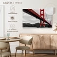 thumbnail image 5 of Elephant Stock Golden Gate Bridge Pop Wall Art - Horizontal Canvas Wall Art - Living Room Wall Decor - Architecture Canvas - Red And Gray Decor - 36" x 24", 5 of 8