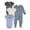 Space Animals, variant on Gerber 4Pc Set (1Pc Snp & 3Pk Onesies) Size Newbron/6-9 Months