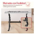thumbnail image 4 of Soporte Plegable para Teclado Premium con Ruedas Bloqueables de Alta Resistencia Pyle, Diseño en Z Reforzado, Ancho y Altura Ajustables, Brazos Acolchados, Compatible con Pianos Eléctricos, 4 of 7