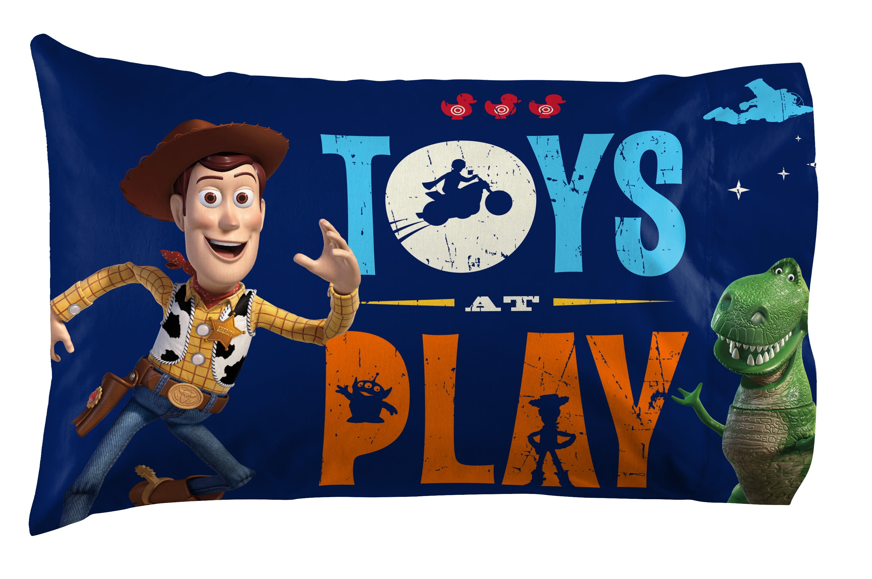 Toy Story Kids 4-Piece Full Sheet Set, Microfiber, White, Disney