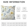 thumbnail image 5 of GOSMITH  Floral Throw Pillow Cover Wild Flower and Butterfly Throw Pillowcase for Home Decor, 5 of 5