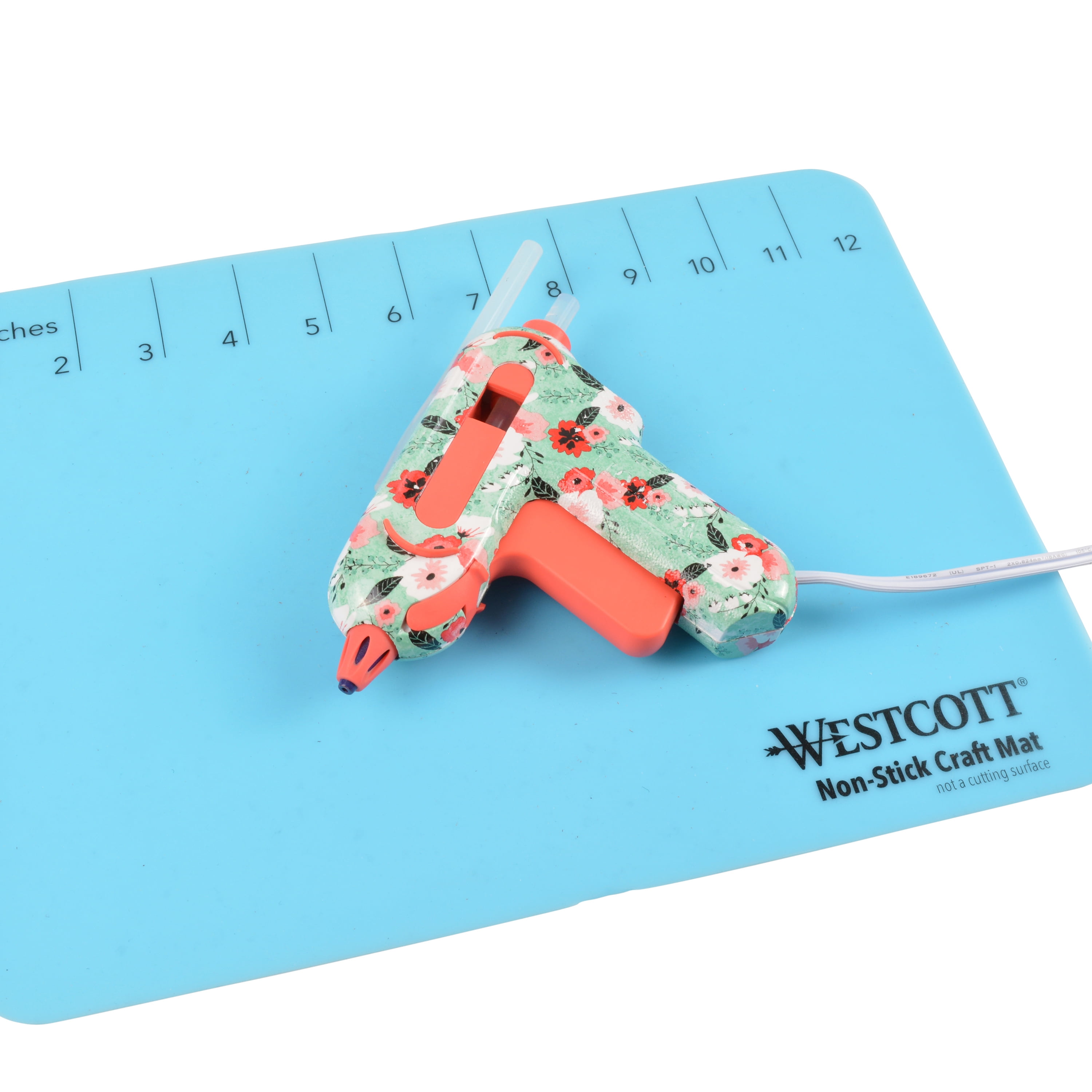 Westcott Premium Mini Hot Glue Gun, High-Temp, White, 1-Count