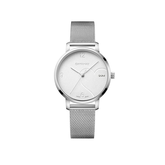 WENGER Swiss Army Women's 01.1731.108 Metropolitan Donnissima Silver Dial Watch 38mm MSRP $195