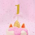 thumbnail image 4 of Worallymy 20 piezas Cake Topper 1 año cumpleaños Cupcake decoración oro Stick aniversario celebración Topper Worallymy JD735806470, 4 of 6