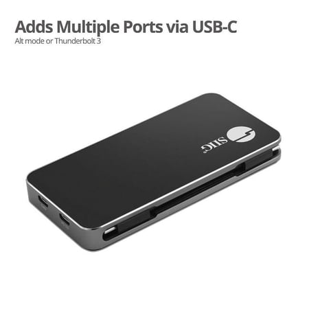 UPC: 0662774042718 | SIIG JU-DK0D11-S1 USB-C MST Video Travel Docking with PD