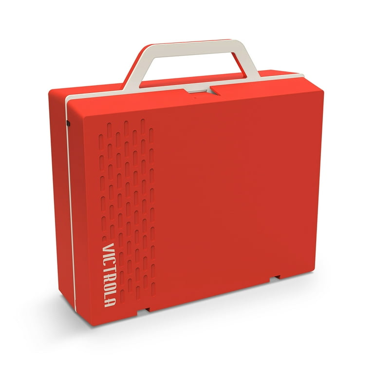 Victrola Re-Spin Sustainable Bluetooth Suitcase Record Player- Red