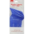 thumbnail image 2 of Way to Celebrate! Blue Plastic Forks, 24pcs, 2 of 2