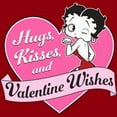 thumbnail image 2 of Men's Betty Boop Valentine Wishes  Graphic Tee Cardinal 2X Large, 2 of 5