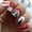 A, variant on 24Pcs Short Square Press On Nails, Full Cover Acrylic Fake Nails Reusable Glue On False Nail Tips for Christmas Winter Holiday Party Women Festive Daily Nail Art Decoration